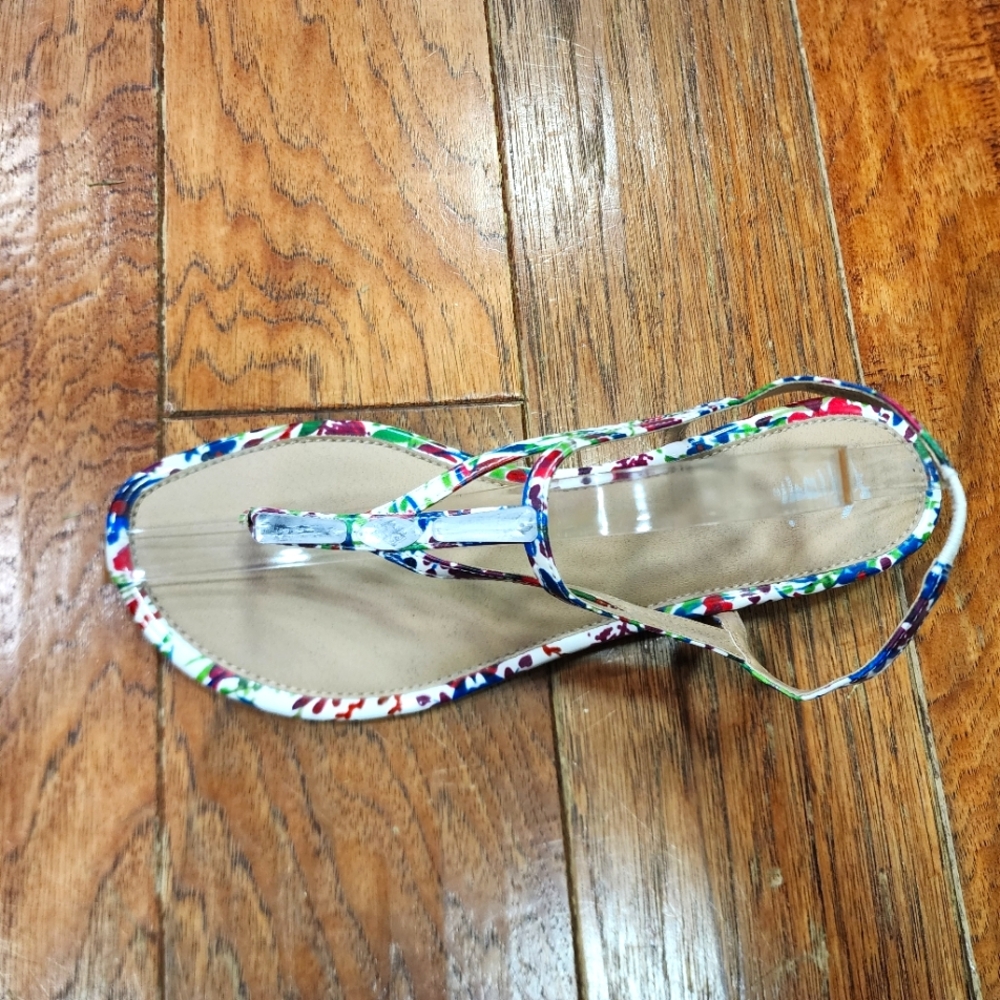 Fioni Strappy Sandals Floral Pattern Size 10 - Picture 4 of 8